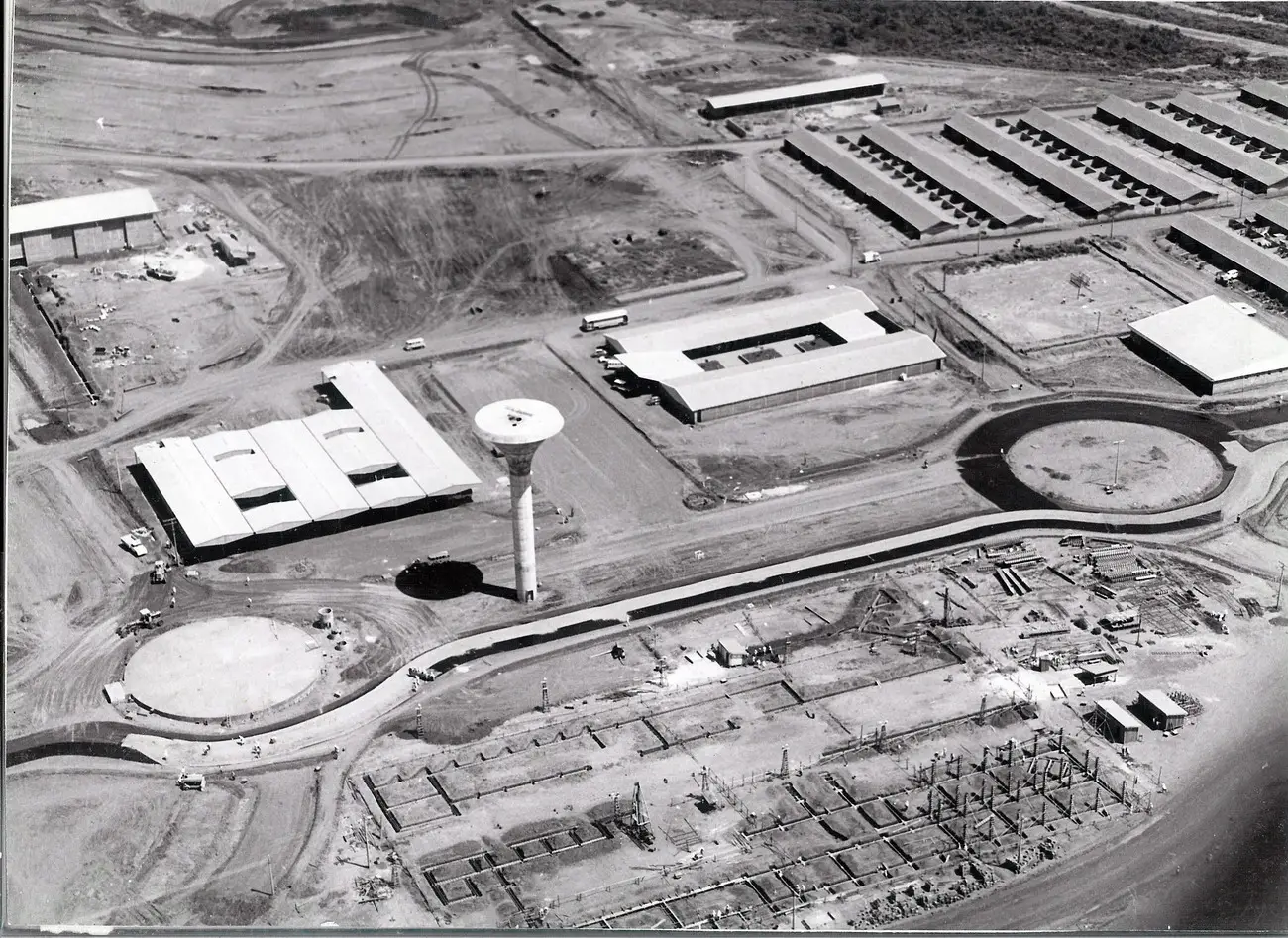Construção do centro de Ilha Solteira
