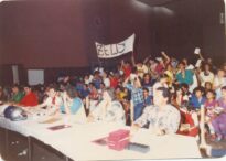 Público durante o 12º Festival MPB de Ilha Solteira, em outubro de 1986